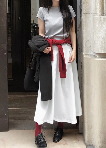 [SLOWAND] # SLOWMADE Mute and Pigment Plain T-shirt