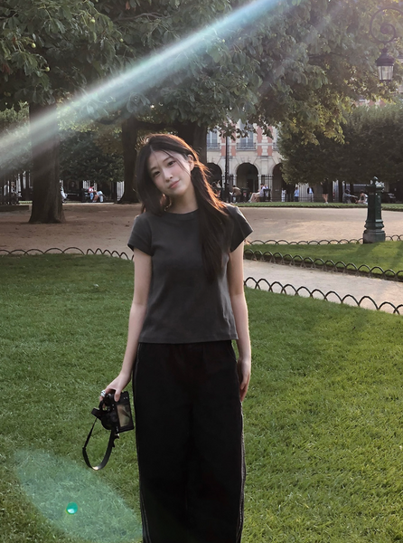 [SLOWAND] # SLOWMADE Mute and Pigment Plain T-shirt