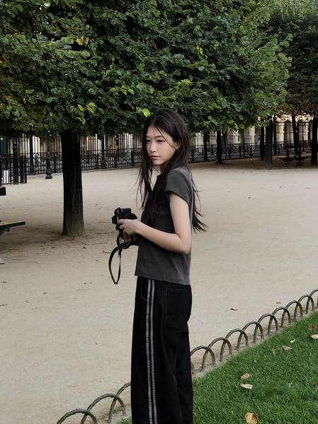 [SLOWAND] # SLOWMADE Mute and Pigment Plain T-shirt