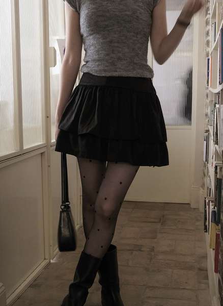 [SLOWAND] # SLOWMADE Soft and Fleece-Fit Knitwear Slim Top