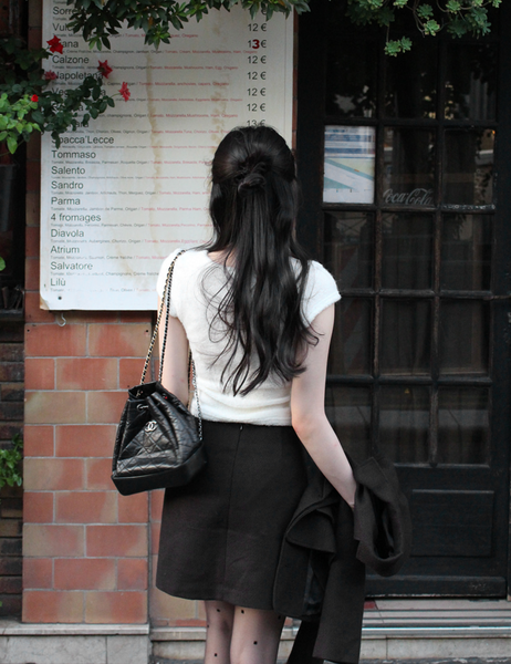 [SLOWAND] # SLOWMADE Soft and Fleece-Fit Knitwear Slim Top