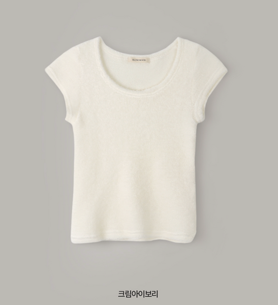 [SLOWAND] # SLOWMADE Soft and Fleece-Fit Knitwear Slim Top
