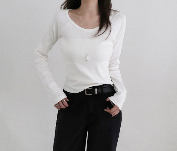 [SLOWAND] # SLOWMADE Raglan Cotton T-shirt