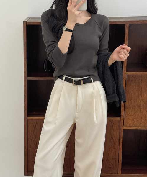 [SLOWAND] # SLOWMADE Raglan Cotton T-shirt