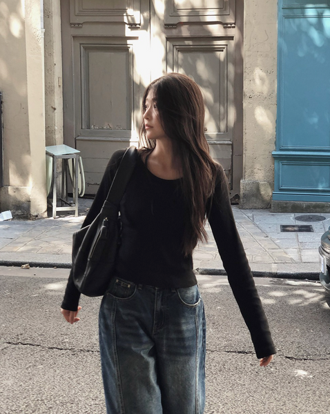 [SLOWAND] # SLOWMADE Raglan Cotton T-shirt