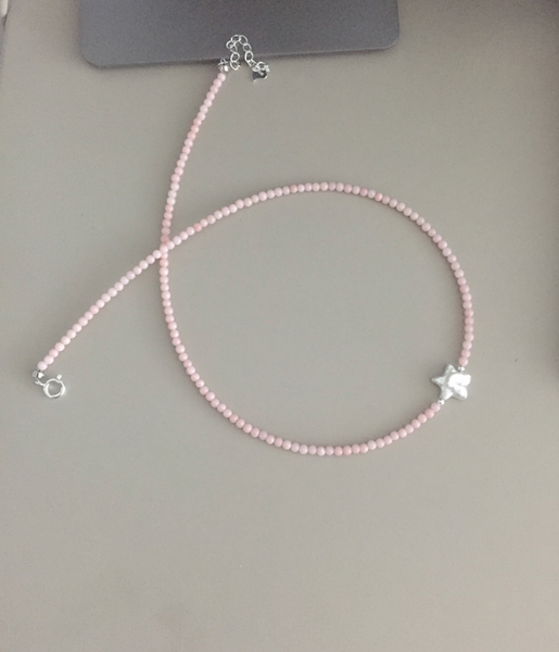 [moat] Coral Star Necklace (Silver925)