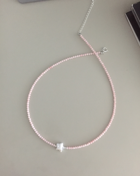 [moat] Coral Star Necklace (Silver925)