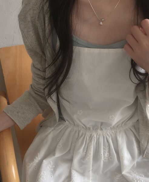 [moat] Flash Pearl Necklace (Silver925)