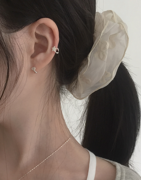 [moat] Matt Mini Star Earring (Silver925)