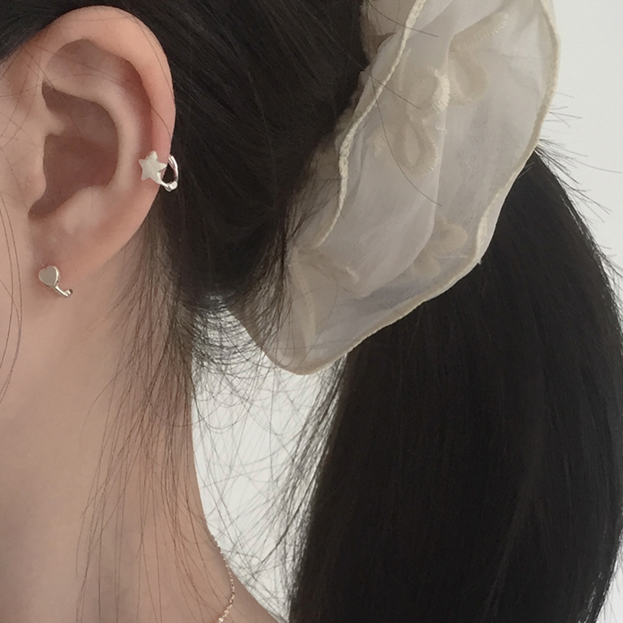 [moat] Matt Mini Star Earring (Silver925)