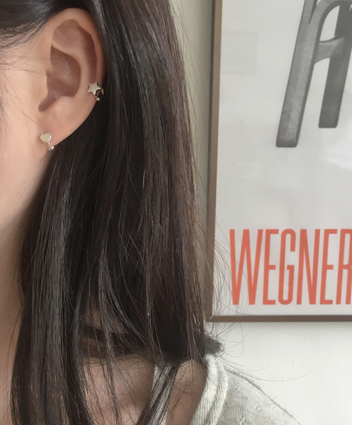 [moat] Matt Mini Star Earring (Silver925)