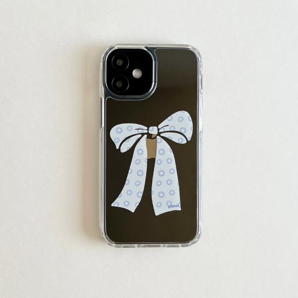 [ofmoi] Blue Flower Clear Hard Case