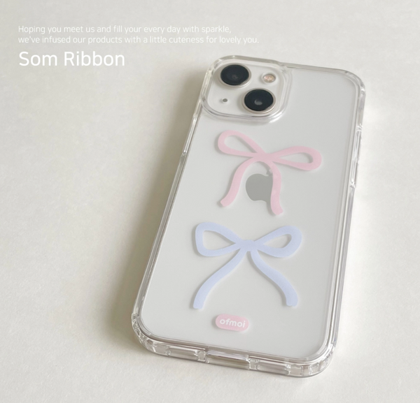 [ofmoi] Som Ribbon Clear Hard Case