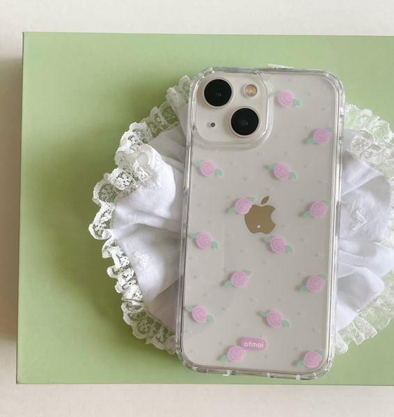 [ofmoi] Moni Rose Clear Hard Case
