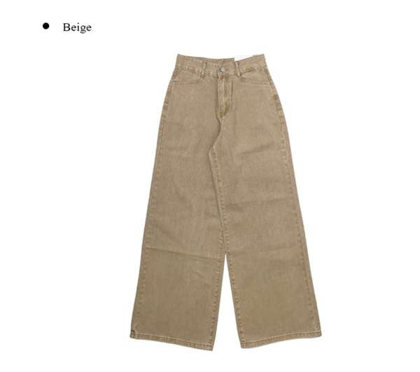 [anyonemore] Loader Back Pocket Long Wide Cotton Pants