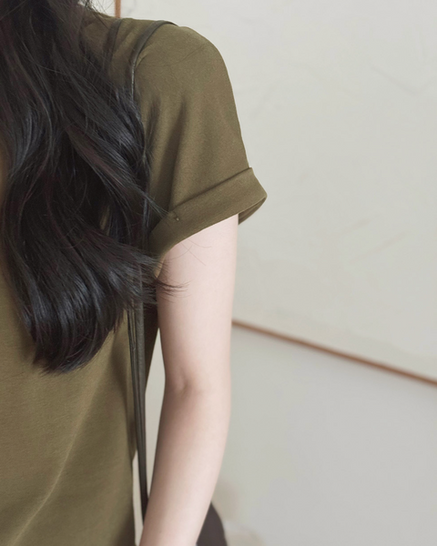 [SLOWAND] ONLY SLOW Balance Soft Warm Peach Napping T-shirt