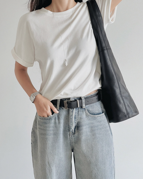 [SLOWAND] ONLY SLOW Balance Soft Warm Peach Napping T-shirt