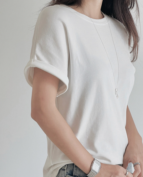 [SLOWAND] ONLY SLOW Balance Soft Warm Peach Napping T-shirt