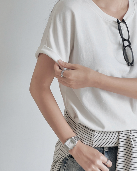 [SLOWAND] ONLY SLOW Balance Soft Warm Peach Napping T-shirt