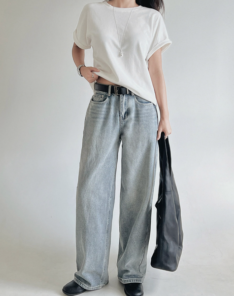 [SLOWAND] ONLY SLOW Balance Soft Warm Peach Napping T-shirt