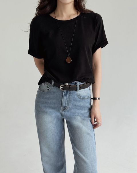 [SLOWAND] ONLY SLOW Balance Soft Warm Peach Napping T-shirt