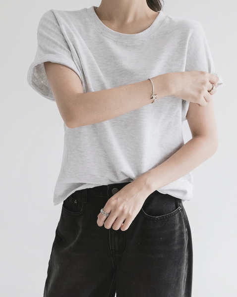 [SLOWAND] ONLY SLOW Balance Soft Warm Peach Napping T-shirt