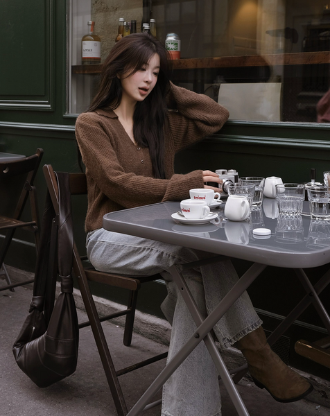 [SLOWAND] # SLOWMADE Teen Light Destroyed Denim Pants