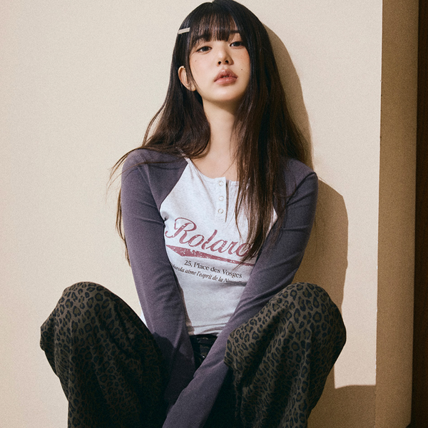 [rola rola] VINTAGE LOGO RAGLAN T-SHIRT M/WH+CH