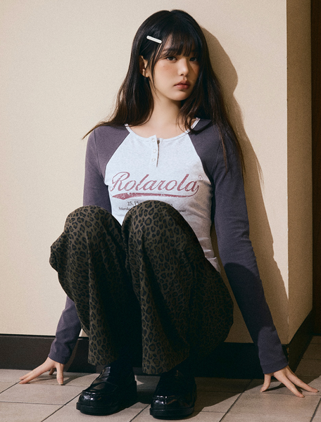 [rola rola] VINTAGE LOGO RAGLAN T-SHIRT M/WH+CH