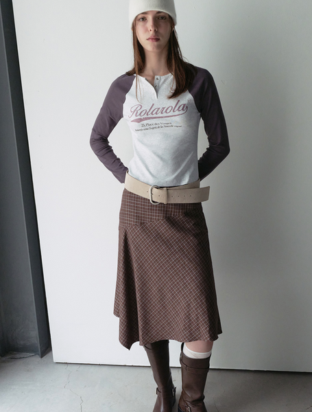 [rola rola] VINTAGE LOGO RAGLAN T-SHIRT M/WH+CH