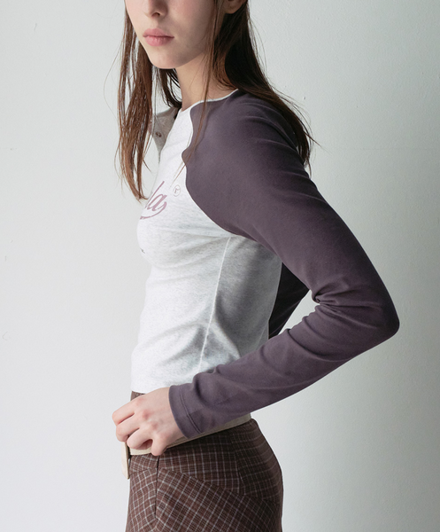 [rola rola] VINTAGE LOGO RAGLAN T-SHIRT M/WH+CH