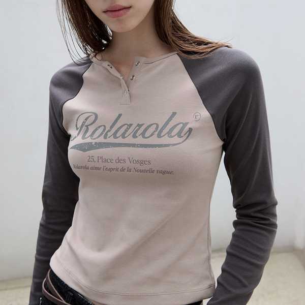 [rola rola] VINTAGE LOGO RAGLAN T-SHIRT BE+CH