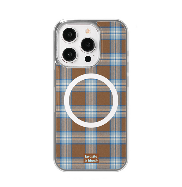 [midmaly] Toffee Silver Frame Phone Case