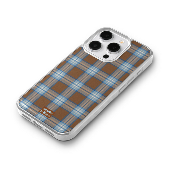 [midmaly] Toffee Silver Frame Phone Case