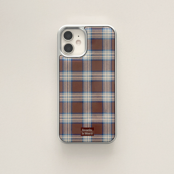 [midmaly] Toffee Silver Frame Phone Case