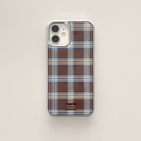 [midmaly] Toffee Silver Frame Phone Case