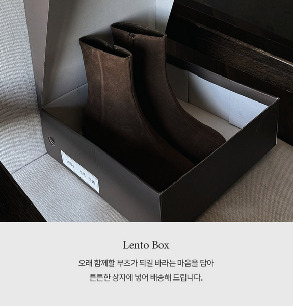 [SLOWAND] # LENTO AUTUMN WINTER Ankle Boots