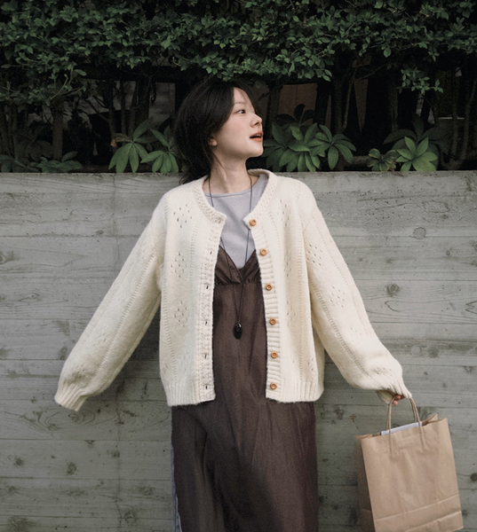 [SLOWAND] ONLY SLOW Vintage Lace Cardigan