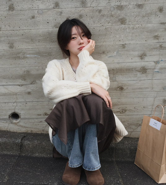 [SLOWAND] ONLY SLOW Vintage Lace Cardigan