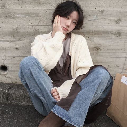 [SLOWAND] ONLY SLOW Vintage Lace Cardigan