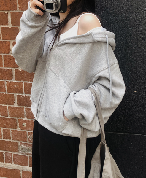 [SLOWAND] #SLOWMADE Everyday Detailer Hooded Zip-Up