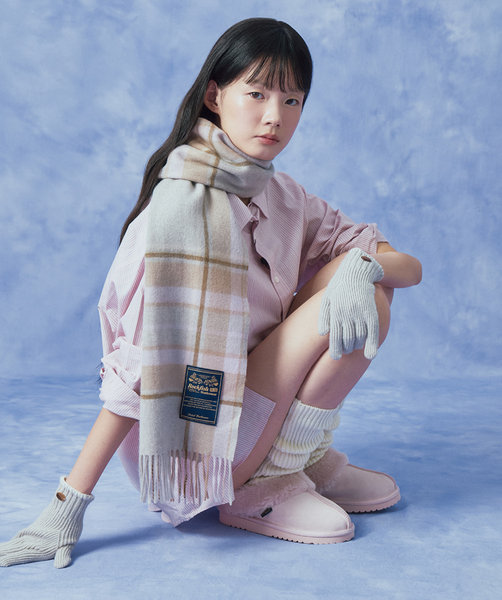 [Rockfish Weatherwear] ORIGINAL WINTER FUR MULES (PINK)
