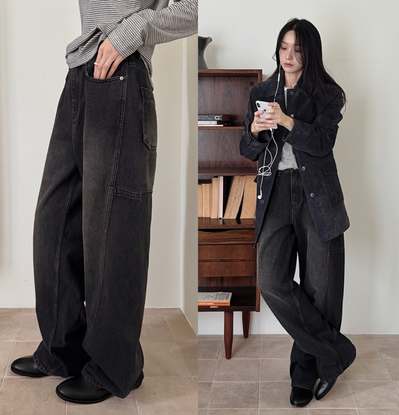 [SLOWAND] # SLOWMADE Premium Detail Denim Pants