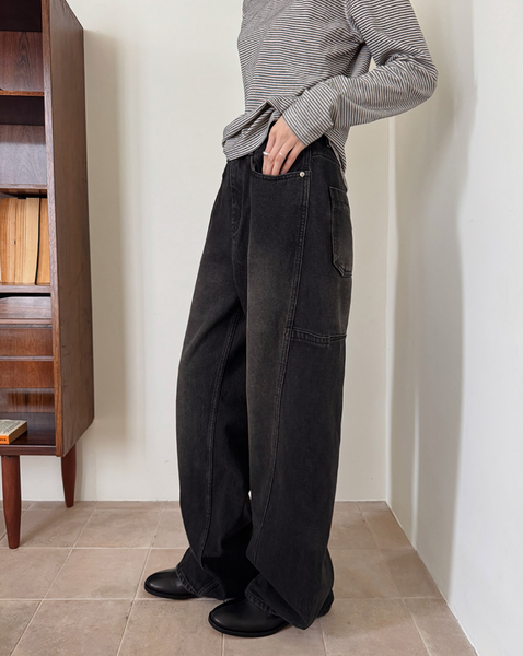 [SLOWAND] # SLOWMADE Premium Detail Denim Pants