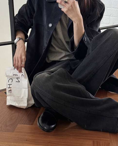 [SLOWAND] # SLOWMADE Premium Detail Denim Pants