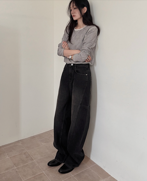 [SLOWAND] # SLOWMADE Premium Detail Denim Pants