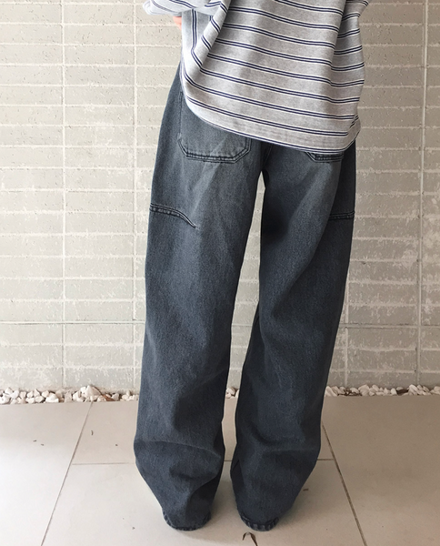 [SLOWAND] # SLOWMADE Premium Detail Denim Pants