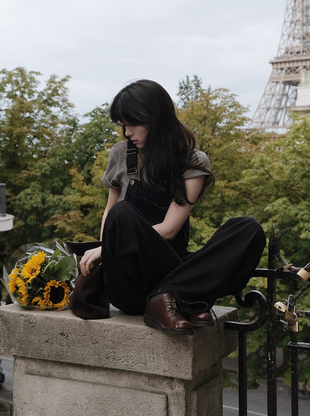 [SLOWAND] # SLOWMADE Mute and Pigment Stripe T-shirt