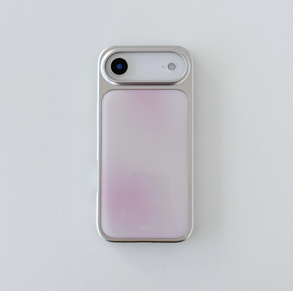 [ABOE] PINK BLUR Silver Epoxy Phone Case