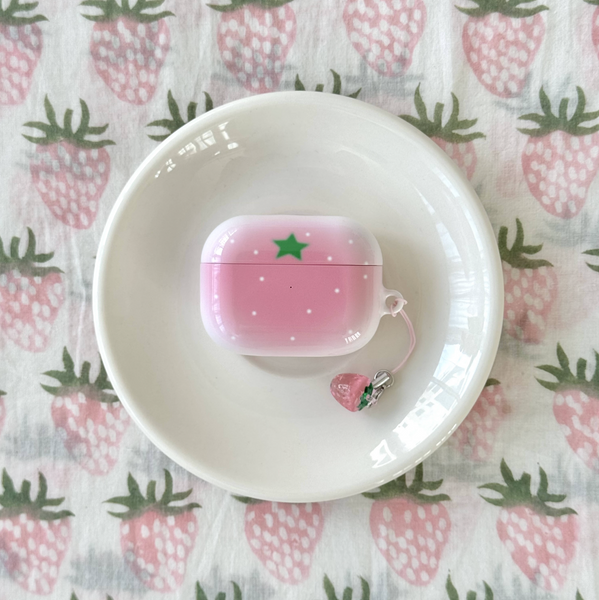 [ABOE] DOT PINK STRAWBERRY Airpods Case